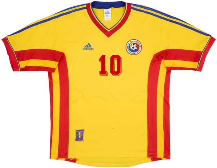 1998-00 Romania Home Shirt Hagi #10 - 5/10 - (L)