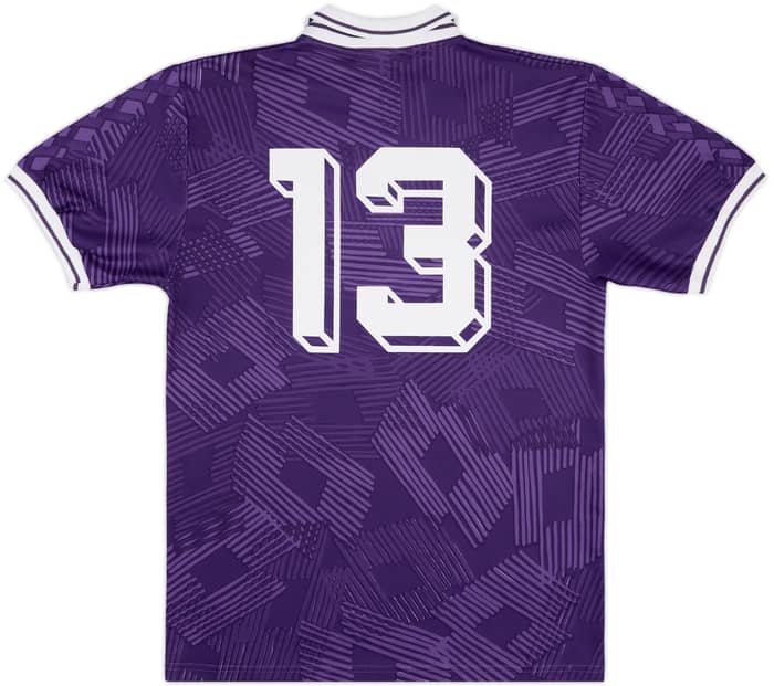 1991-92 Fiorentina Match Issue Home Shirt #13