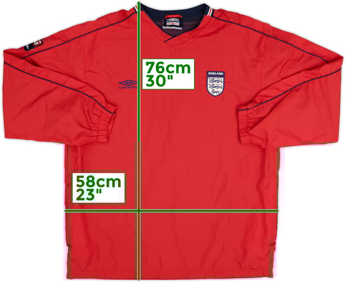 2002-04 England Umbro Drill Top - 8/10 - (S)