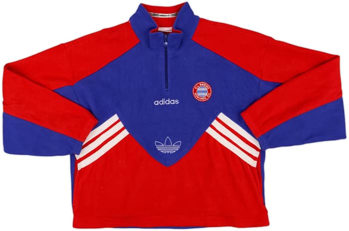 1995-96 Bayern Munich adidas 1/4 Zip Fleece Top - 8/10 - (M/L)