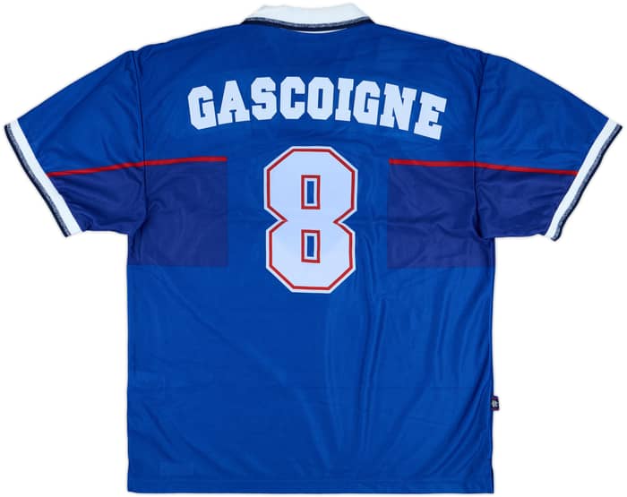 1997-98 Rangers Player Issue European Home Shirt Gascoigne #8