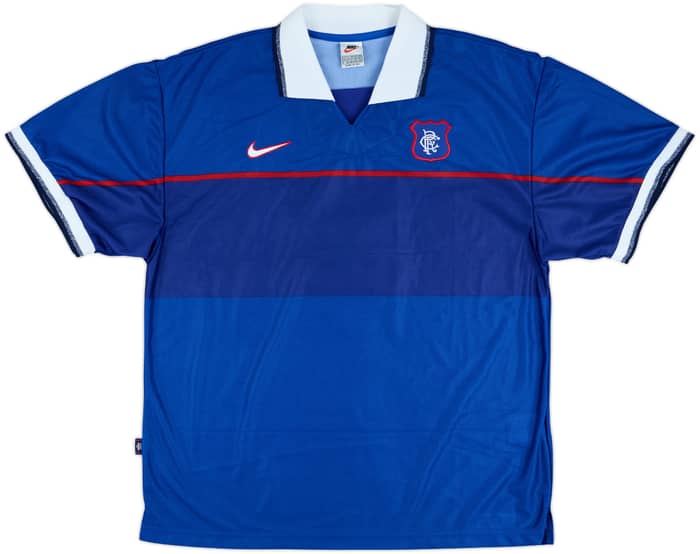 1997-98 Rangers Player Issue European Home Shirt Gascoigne #8