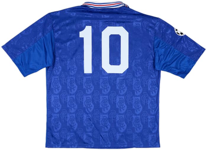 1996-97 Rangers Match Issue Champions League Home Shirt #10
