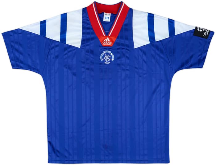 1992-93 Rangers Match Issue Champions League Home Shirt #3
