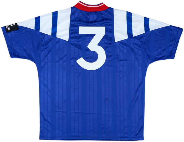 1992-93 Rangers Match Issue Champions League Home Shirt #3