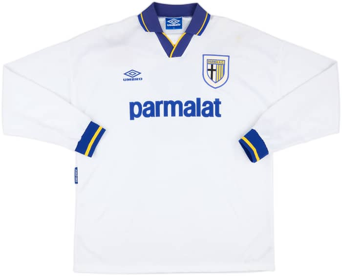 1993-95 Parma Match Issue Home L/S Shirt #9
