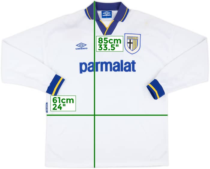1993-95 Parma Match Issue Home L/S Shirt #9