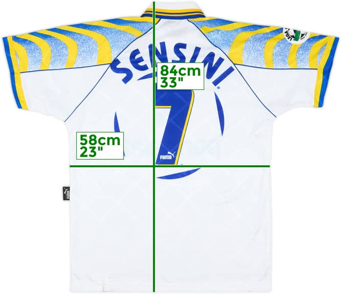 1996-97 Parma Match Issue Home Shirt Sensini #7