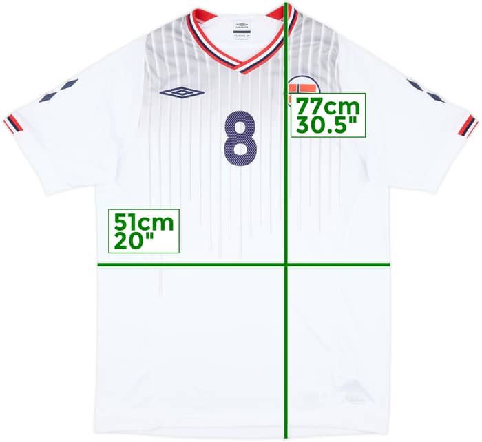 2009-10 Norway Match Issue Away Shirt #8