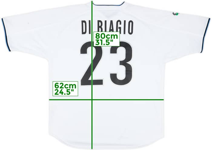 1999-00 Inter Milan Player Issue Away Shirt Di Biagio #23 - 8/10 - (XL)