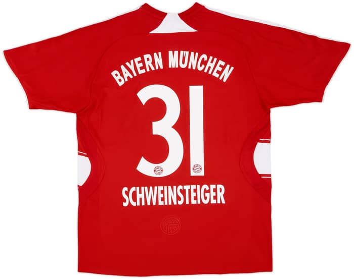 2007-08 Bayern Munich Home Shirt Schweinsteiger #31 - 7/10 - (XL.Boys)