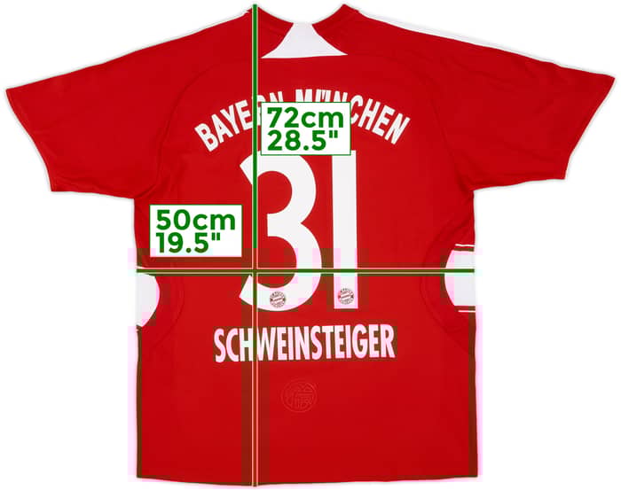 2007-08 Bayern Munich Home Shirt Schweinsteiger #31 - 7/10 - (XL.Boys)