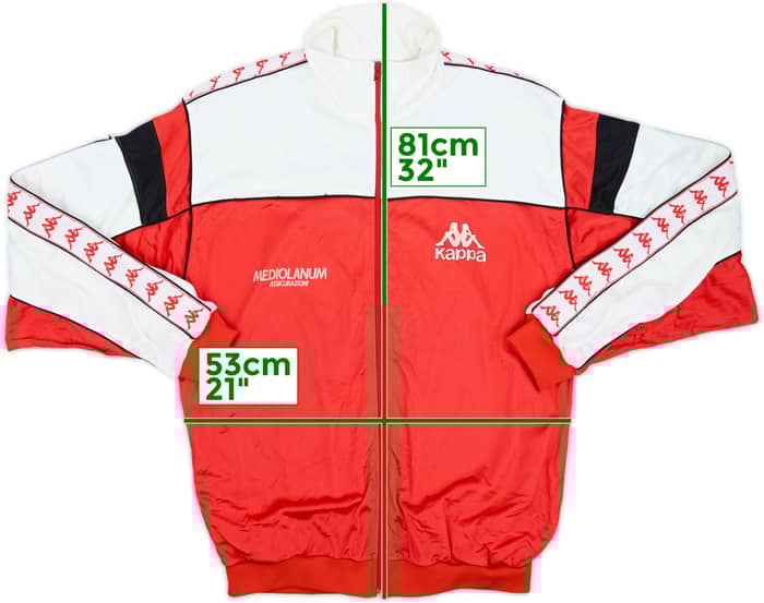 1988-90 AC Milan Kappa Track Jacket - 6/10 - (XL)