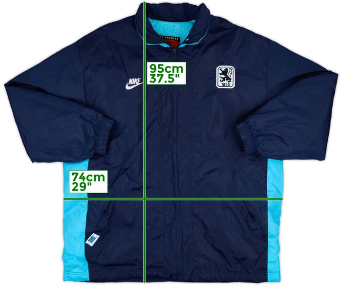 1996-97 1860 Munich Nike Padded Bench Coat - 9/10 - (XXL)