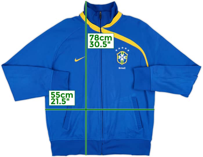 2008-09 Brazil Nike Track Jacket - 8/10 - (XL)