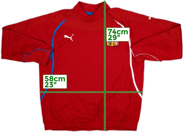 2008-10 Czech Republic Puma 1/4 Zip Drill Top - 7/10 - (L)