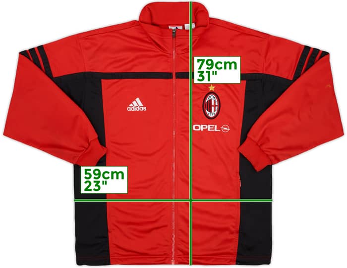 2000-01 AC Milan adidas Track Jacket - 8/10 - (L)
