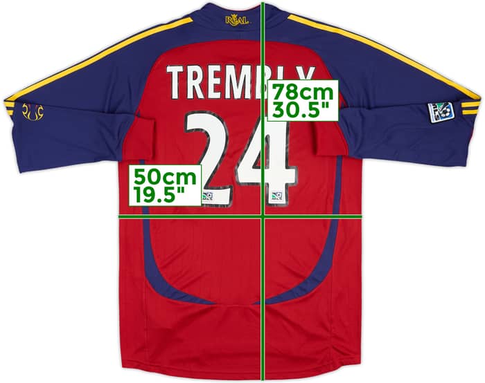 2006 Real Salt Lake Match Issue Home L/S Shirt Trembly #24