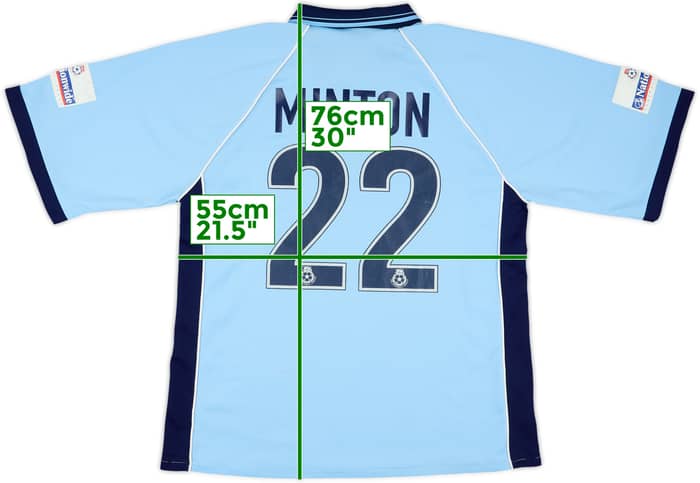 2001–02 Rotherham United Match Issue Away Shirt Minton #22