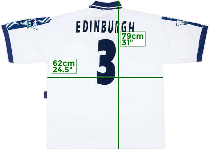 1995-97 Tottenham Match Issue Home Shirt Edinburgh #3