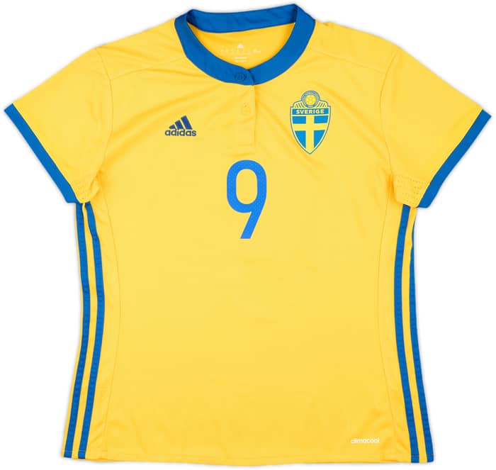 2017 Sweden Women's Match Issue Home Shirt #9