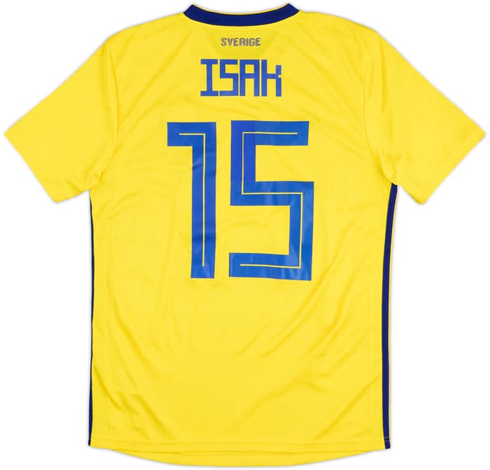 2018-20 Sweden Home Shirt Isak #15 - 8/10 - (M)