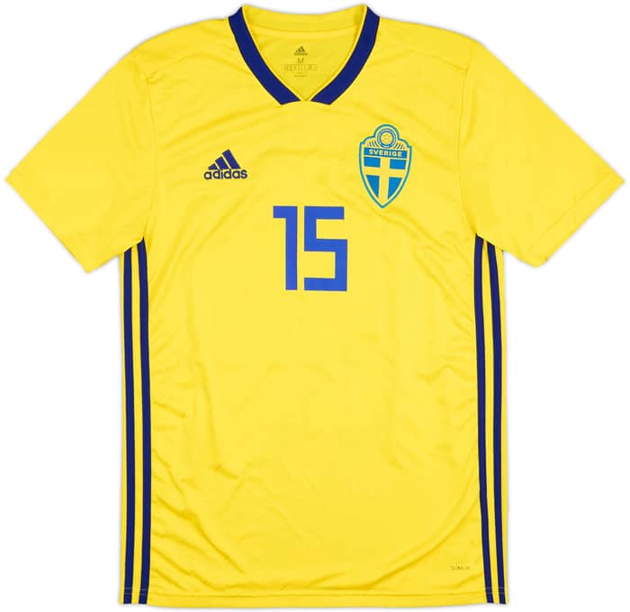 2018-20 Sweden Home Shirt Isak #15 - 8/10 - (M)
