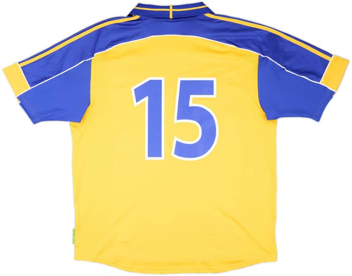 2000-02 Sweden Match Issue Home Shirt #15 (Andersson)
