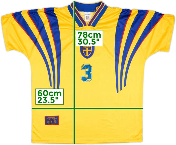 1997 Sweden Match Issue Home Shirt #3 (Lucic)