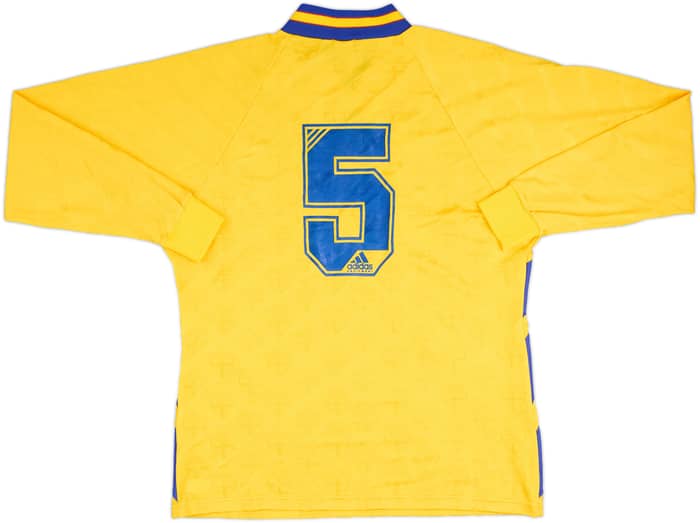 1994-96 Sweden Match Issue Home L/S Shirt #5 (Zetterberg)