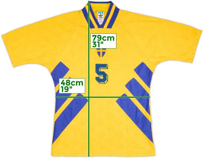 1994-96 Sweden Match Issue Home Shirt #5 (Lucic)