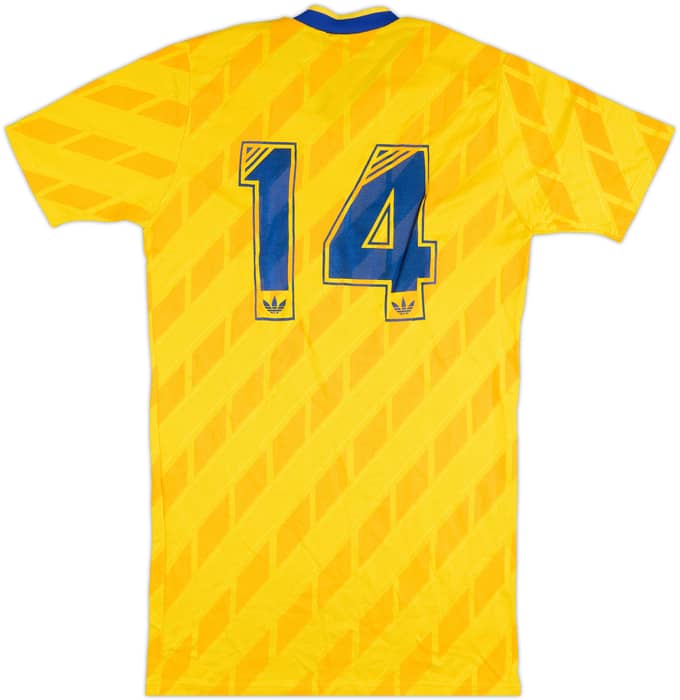 1990 Sweden Match Issue Home Shirt #14 (Johansson)