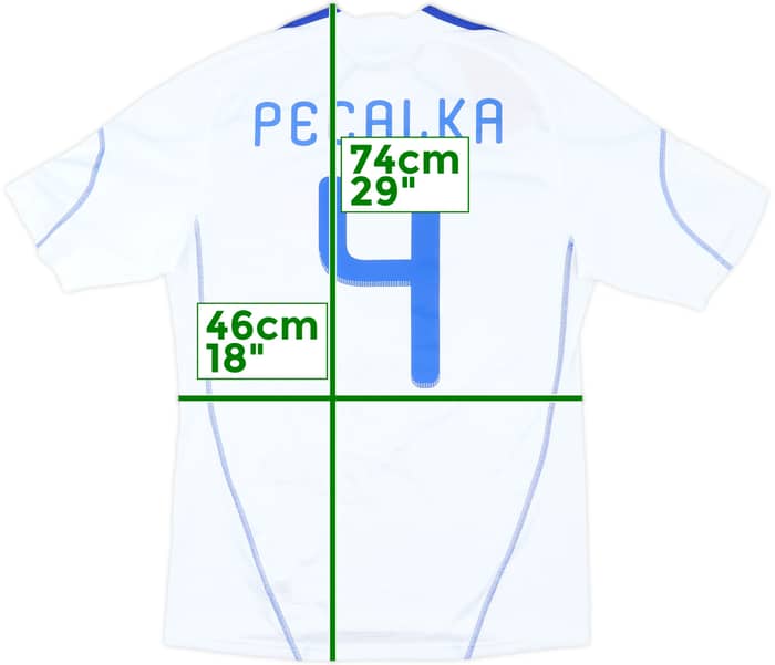 2010-11 Slovakia Match Issue Signed Home Shirt Pecalka #4