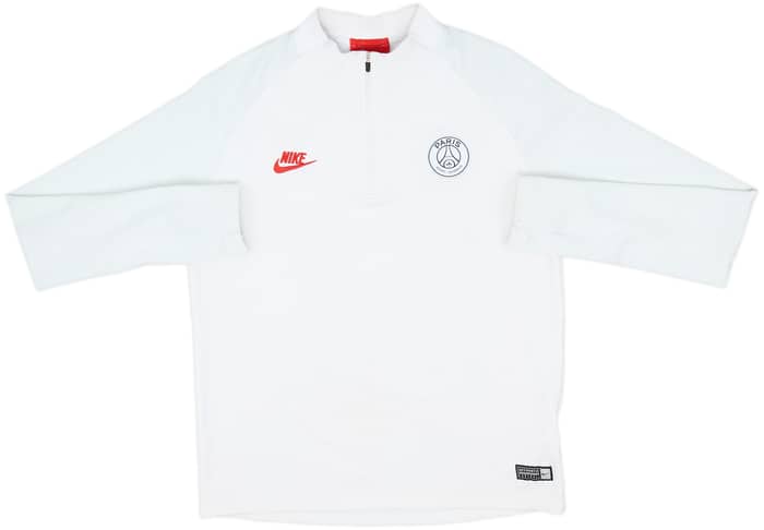 2019-20 Paris Saint-Germain Nike Vaporknit 1/4 Zip Drill Top - 8/10 - (XL.Boys)