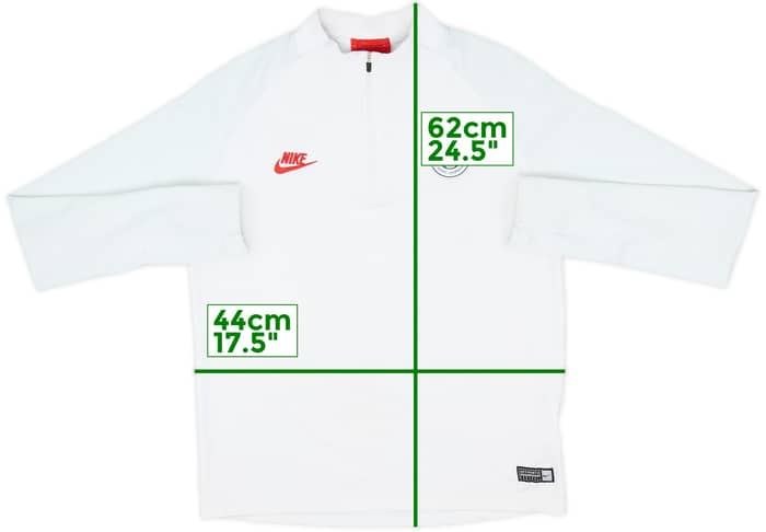 2019-20 Paris Saint-Germain Nike Vaporknit 1/4 Zip Drill Top - 8/10 - (XL.Boys)