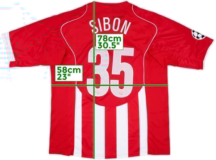2004-06 PSV Match Issue Champions League Home Shirt Sibon #35