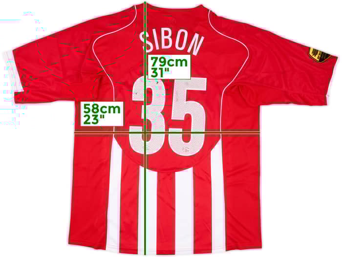 2005-06 PSV Match Issue Home Shirt Sibon #35