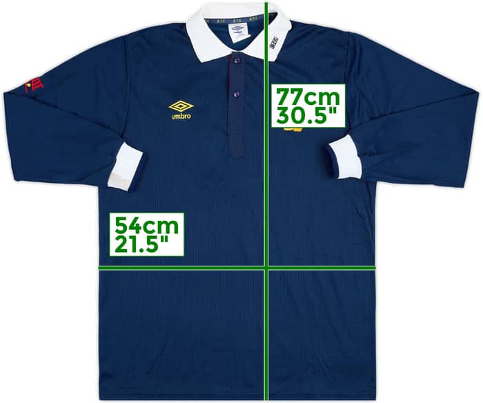 1990 Scotland Match Worn Home L/S Shirt #9 (Durie)