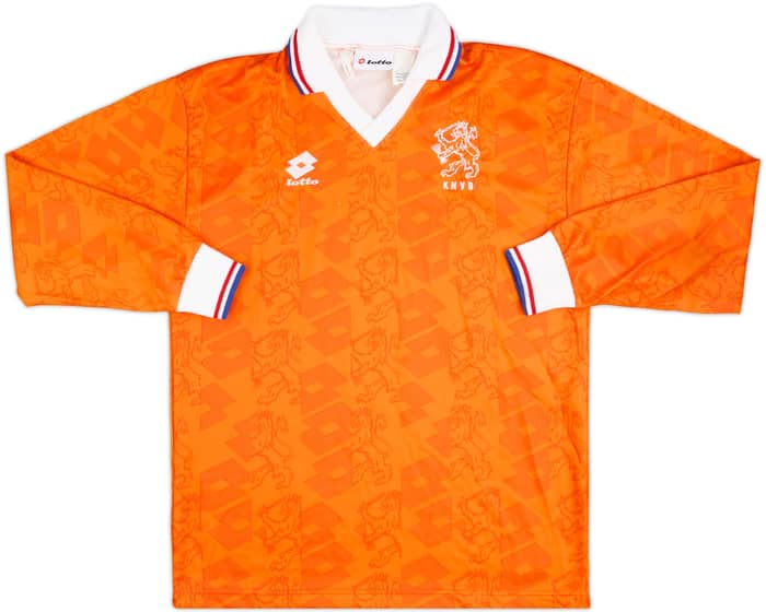 1994 Netherlands Match Issue Home L/S Shirt #5 (Witschge)