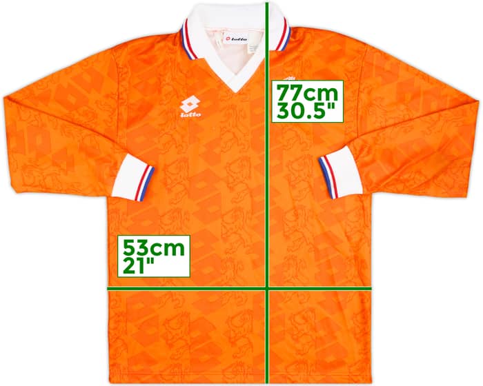 1994 Netherlands Match Issue Home L/S Shirt #5 (Witschge)