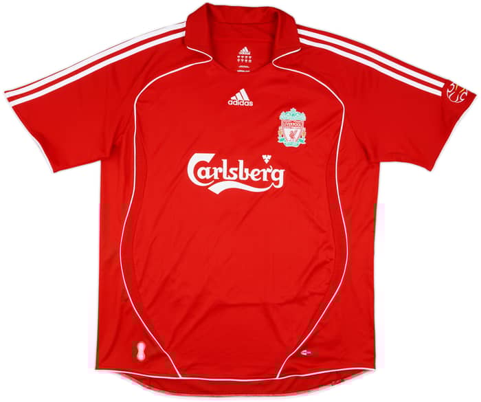 2006-08 Liverpool Home Shirt Durnin #6 - 9/10 - (XL)
