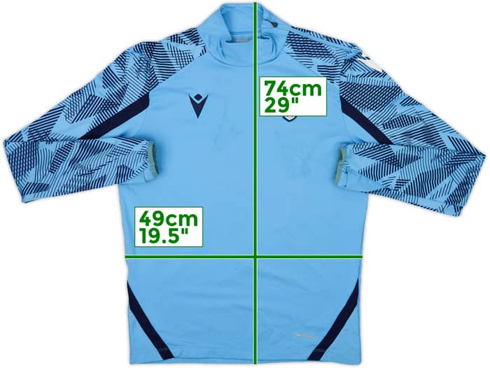 2021-22 Lazio Macron 1/4 Zip Drill Top - 6/10 - (S)