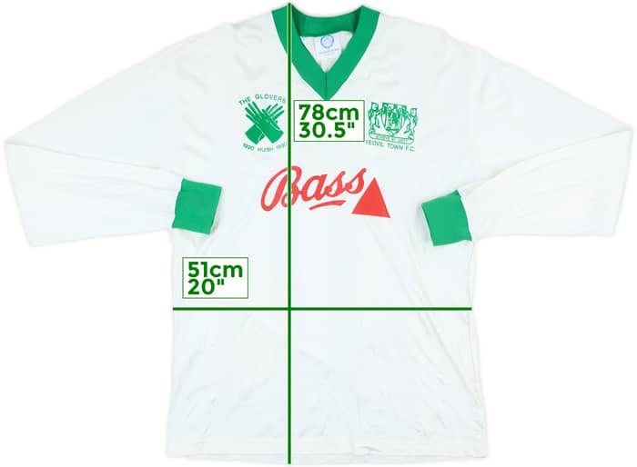 1989-90 Yeovil Match Issue Home L/S Shirt #2