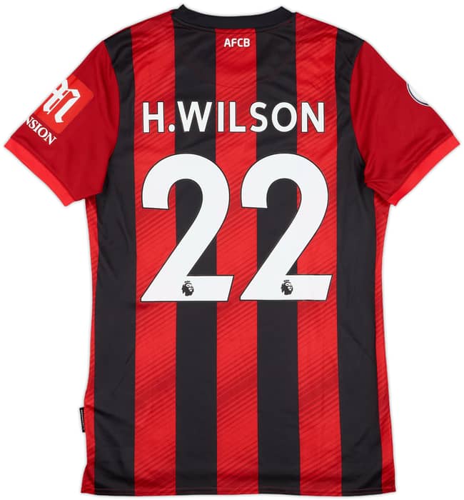 2019-20 Bournemouth Match Issue Home Shirt H.Wilson #22
