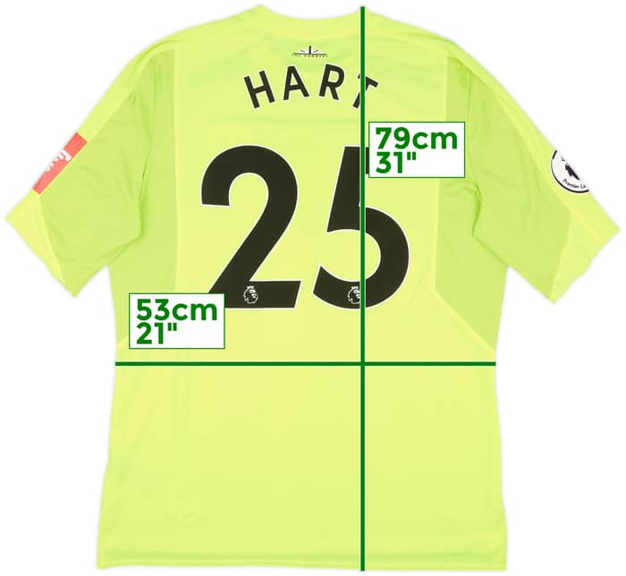 2017-18 West Ham Match Issue GK Shirt Hart #25