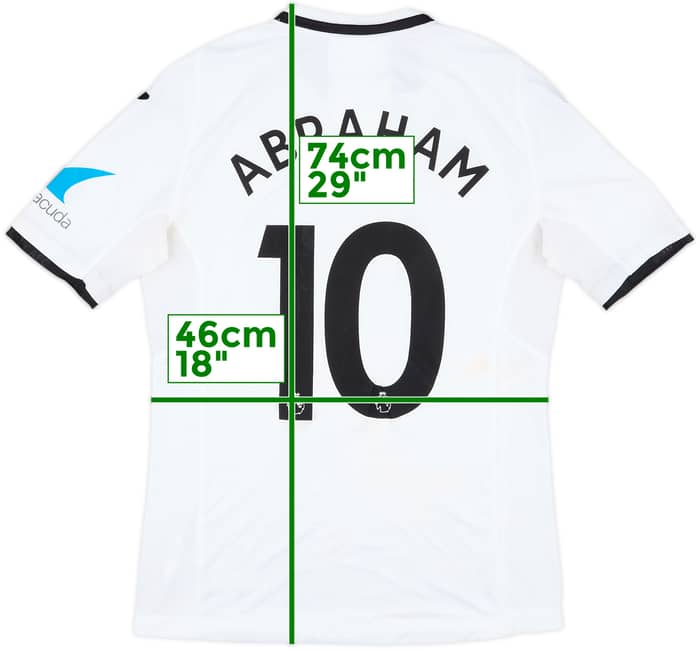 2017-18 Swansea Match Worn Home Shirt Abraham #10