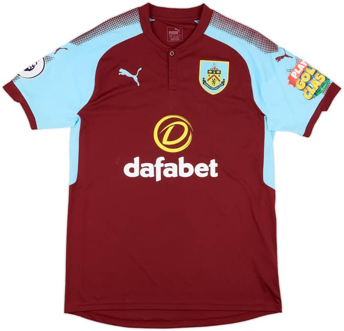 2017-18 Burnley Match Issue Home Shirt Tarkowski #5