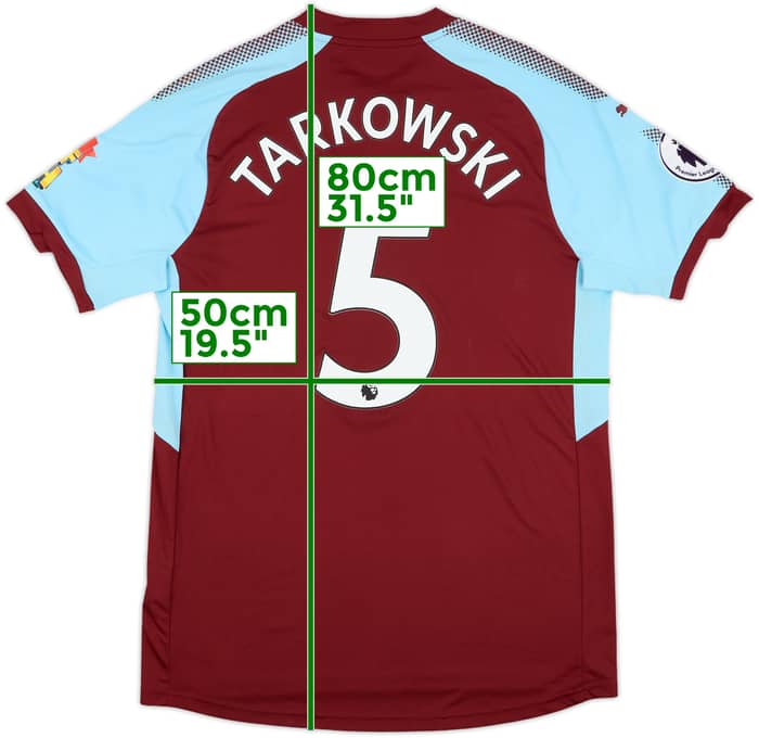 2017-18 Burnley Match Issue Home Shirt Tarkowski #5