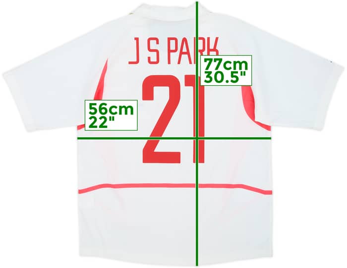 2002-03 South Korea Away Shirt J S Park #21 - 6/10 - (L)