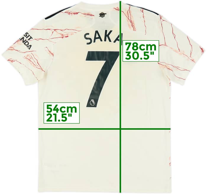 2020-21 Arsenal Away Shirt Saka #7 - 5/10 - (L)